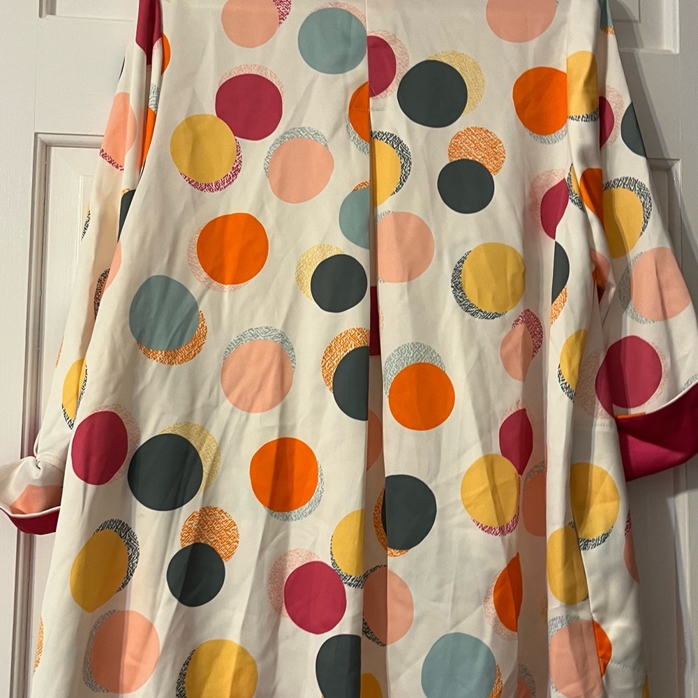IC COLLECTION Pastel Polka Dot Blouse - Picture 5 of 5